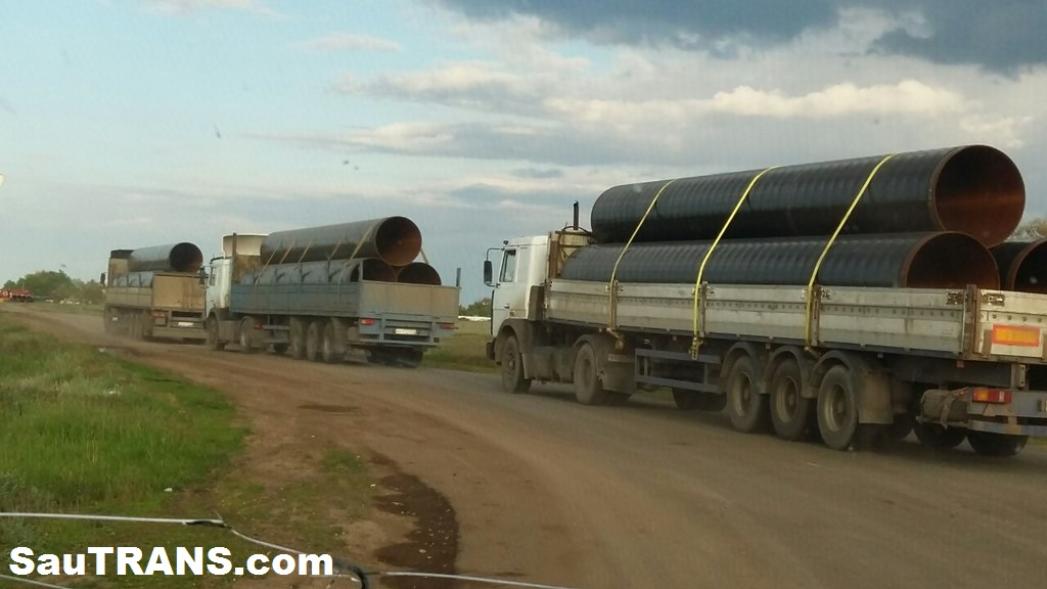 Выполнен комплекс перевозок труб в Архангельск